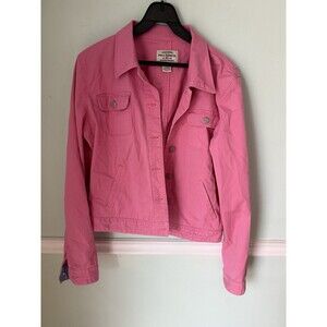 Ralph Lauren Women's Pink  Denim Jean  Jacket Size XLarge  Vintage Trucker XL